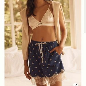 NWOT ✨ By Anthropologie Lace-Hem Boxer Shorts